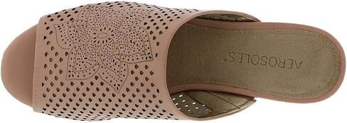 Aerosoles Women's BITMAP Slide Sandal, Light Pink Leather, 5.5 M US in Saudi Arabia