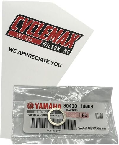 حزمة واحدة متوافقة مع YAMAHA 3-PACK حشية لولبية لتصريف الزيت الخارجي 4-Stroke 90430-14M09-00 تحتوي على حشية لولبية واحدة وقمع in Saudi Arabia