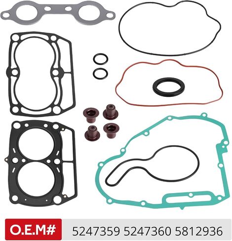 مجموعة كاملة من حشية المحرك العلوي من JAVIK لـ Polaris Sportsman 700 800 Ranger 700 800 2005-2010 RZR 800 S 4 2008-2010 O.E.M#5247359 5247360 5812936 in Saudi Arabia