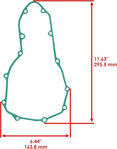 Caltric Stator Cover Gasket Compatible with Kawasaki Z650 ER650 2017 2018 2019 in Saudi Arabia