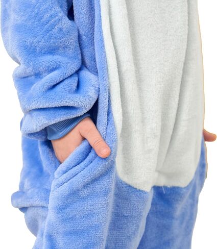 ملابس أطفال من Animal Onesie - بيجامة حيوانات من الفلانيل الناعمة لعيد الهالوين للفتيات والفتيان in Kuwait