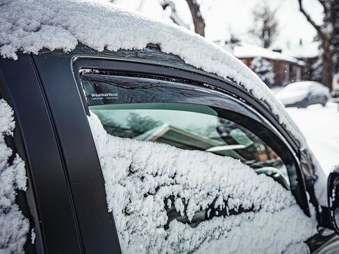 عاكسات النوافذ الجانبية المخصصة من WeatherTech لسيارة Ford Escape، Escape Hybrid، Escape Plug-in Hybrid - (82949IM)، مجموعة أمامية وخلفية - لون داكن in Kuwait