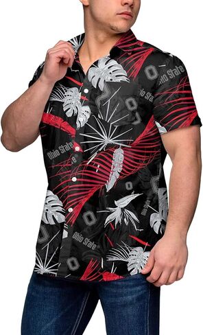 FOCO Baylor Bears NCAA Mens Floral Button Up Shirt - XXXL in Saudi Arabia
