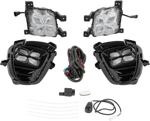 HECASA 2Pcs Fog Lights Compatible with 2019 2020 Kia Sorento Front Bumper Driving Lamp 4 Eyes LED Daytime Running Light Clear Lens LH & RH in Saudi Arabia