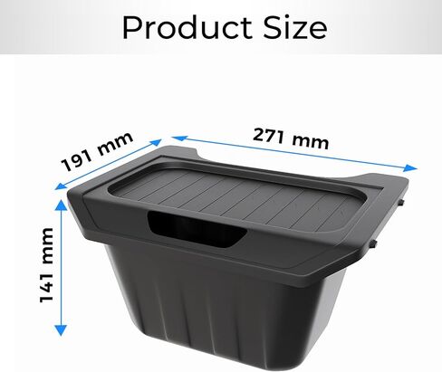 Rear Center Console Organizer for Tesla 2025 Model Y Juniper Upgraded Anti-Slip Lid Cover, Car Trash Can for Tesla Model Y Accessories in Saudi Arabia