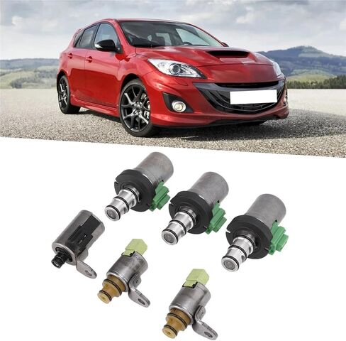 6pcs 48420K‑R Shift Solenoid Set 4F27E Compatible For 2 3 5 6 CX‑7 MPV Auto Parts Trans Shift Solenoid in Saudi Arabia