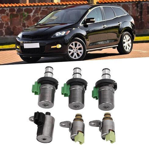 6pcs 48420K‑R Shift Solenoid Set 4F27E Compatible For 2 3 5 6 CX‑7 MPV Auto Parts Trans Shift Solenoid in Saudi Arabia