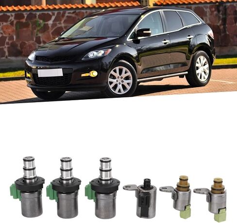 6pcs 48420K‑R Shift Solenoid Set 4F27E Compatible For 2 3 5 6 CX‑7 MPV Auto Parts Trans Shift Solenoid in Saudi Arabia