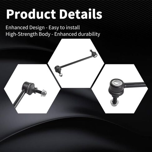Front Sway Bar Link Fit for Tesla X 2016 2017 2018 2019 2020 2021 MS95815-2pcs [# 1027391-00-B] in Saudi Arabia