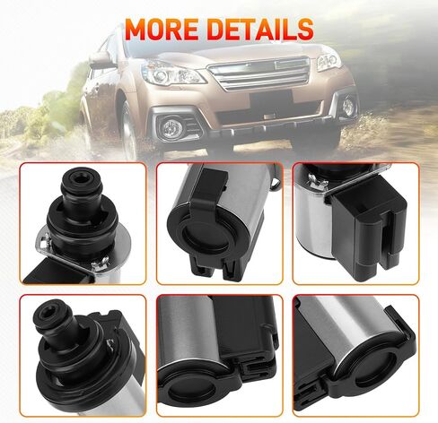 Transmission Torque Converter Lock-Up Solenoid 3.2-3.7 ohm（Black）Compatible with Subaru Legacy Outback Impreza Forester Crosstrek Fits for Lineartronic CVT TR580 TR690 Replace#31825AA050 31706AA030 in Saudi Arabia