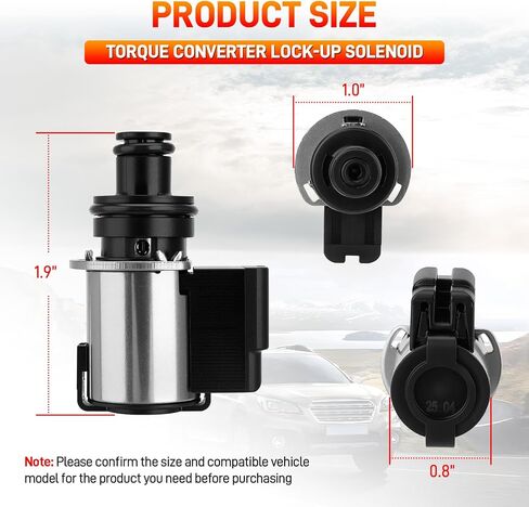Transmission Torque Converter Lock-Up Solenoid 3.2-3.7 ohm（Black）Compatible with Subaru Legacy Outback Impreza Forester Crosstrek Fits for Lineartronic CVT TR580 TR690 Replace#31825AA050 31706AA030 in Saudi Arabia