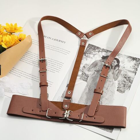 Women Harness Belt Halloween Punk Waist Belt Body Chain Belts in Kuwait