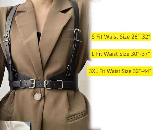 Women Harness Belt Halloween Punk Waist Belt Body Chain Belts in Kuwait