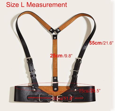 Women Harness Belt Halloween Punk Waist Belt Body Chain Belts in Kuwait