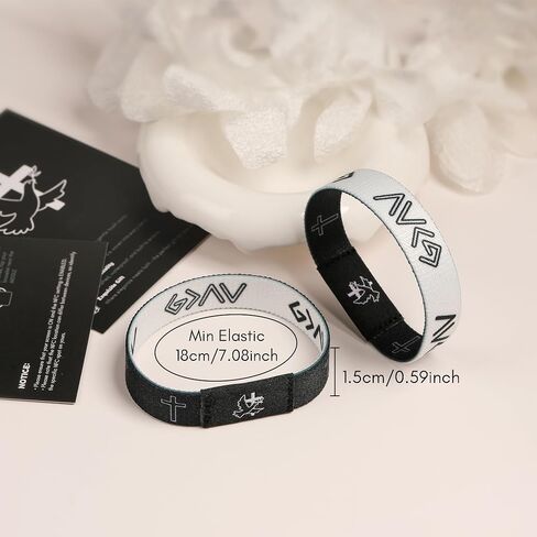 Daily Bible Verse Bracelets with NFC Christian Scripture Bracelet Jesus Faith Wristbands Religious Daily Devotional Inspirational Gifts for Men Women in Saudi Arabia