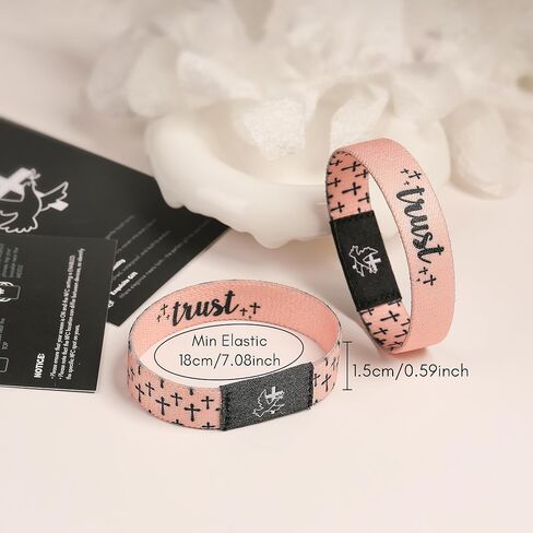 أساور آية الكتاب المقدس اليومية مع NFC سوار الكتاب المقدس المسيحي يسوع الإيمان الأساور الدينية اليومية الهدايا الملهمة التعبدية للرجال والنساء in Kuwait