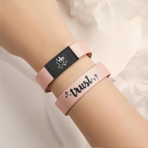 أساور آية الكتاب المقدس اليومية مع NFC سوار الكتاب المقدس المسيحي يسوع الإيمان الأساور الدينية اليومية الهدايا الملهمة التعبدية للرجال والنساء in Kuwait