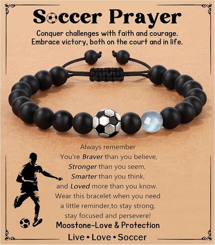 JoycuFF Basketball Soccer Baseball Bracelet Gifts for Teens,Bracelet Gifts for Teenage,Ideas Teen Gift for Christmas Graduation Birthday in Saudi Arabia