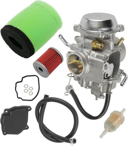 Caltric Carburetor with Air and Oil Filters Compatible with Suzuki Quadrunner 250 LTF250 2x4 4x4 LT4WD 1988-1996 1320019B65 1320019B60 1320019B62 1320019B63 in Saudi Arabia