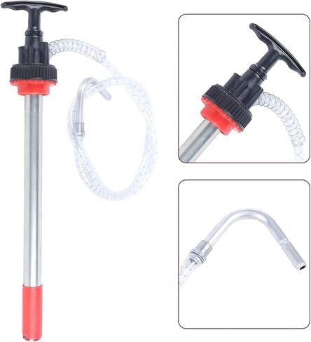 Manual Push Oil Pump, Fluid Transfer Pump, 5 Gallon Bucket Pump Portable Liquid Pump with 50" Long * 0.47"Diameter Flexible Hose and Nozzle in Kuwait