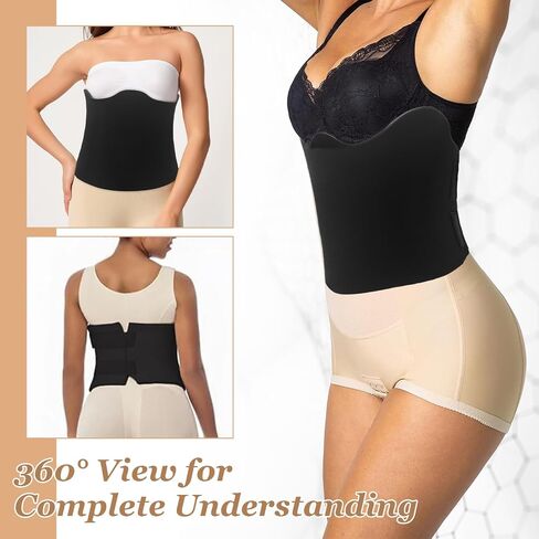 Post Surgery 360 Lipo Foam Wrap - Adjustable Abdominal Compression Board for Recovery, Breathable & Soft Lipo Foams with Full Coverage Support (Fits Waist 27.56-35.43 Inches) in Saudi Arabia