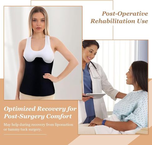 Post Surgery 360 Lipo Foam Wrap - Adjustable Abdominal Compression Board for Recovery, Breathable & Soft Lipo Foams with Full Coverage Support (Fits Waist 27.56-35.43 Inches) in Saudi Arabia
