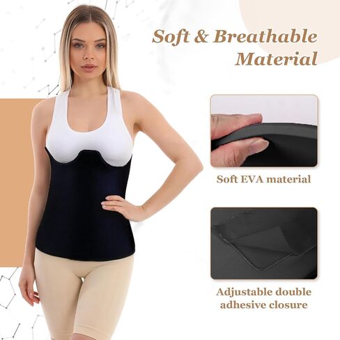 Post Surgery 360 Lipo Foam Wrap - Adjustable Abdominal Compression Board for Recovery, Breathable & Soft Lipo Foams with Full Coverage Support (Fits Waist 27.56-35.43 Inches) in Saudi Arabia