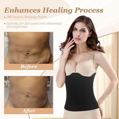Post Surgery 360 Lipo Foam Wrap - Adjustable Abdominal Compression Board for Recovery, Breathable & Soft Lipo Foams with Full Coverage Support (Fits Waist 27.56-35.43 Inches) in Saudi Arabia