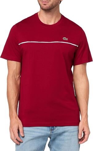 تي شيرت جيرسيه قطني مزخرف للرجال من Lacoste in Saudi Arabia