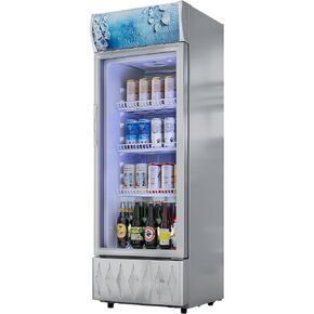 YITAHOME Commercial Merchandiser Display Refrigerator 6.9 CU.FT. with Single One Glass Door, Beverage Drink Beer Fridge Cooler for Office Garage Bar Gym with Customize Lightbox LED & Locking in Saudi Arabia