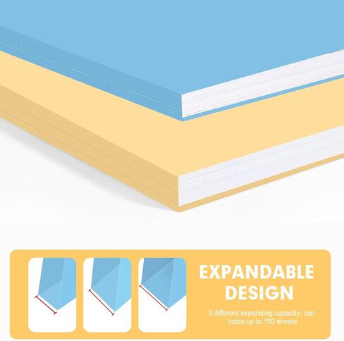 File Folder, RAZCC 200 Pack 1/3 Cut Tab Colored Folders, Colored File Folder Letter Size for Office Classroom Use, Folders with Tabs Assorted 5 Colors in Saudi Arabia