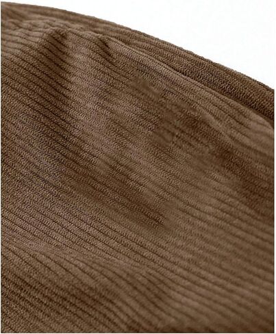 Floerns Men's Baggy Loose Fit Corduroy Straight Wide Leg Pants Elastic Waist Casual Pants with Pocket in Saudi Arabia
