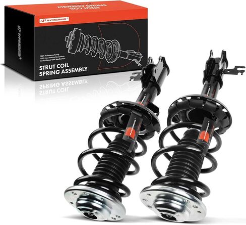 A-Premium Front Pair (2) Complete Strut & Coil Spring Assembly Compatible with Saab 9-3 2003 2004 2005, Driver and Passenger Side in Saudi Arabia