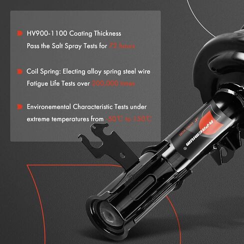 A-Premium Front Pair (2) Complete Strut & Coil Spring Assembly Compatible with Saab 9-3 2003 2004 2005, Driver and Passenger Side in Saudi Arabia