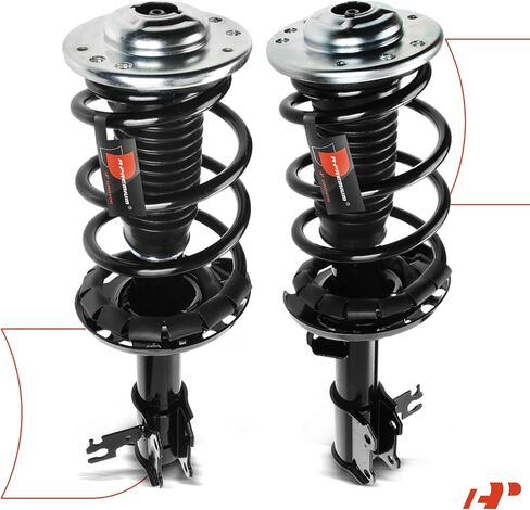 A-Premium Front Pair (2) Complete Strut & Coil Spring Assembly Compatible with Saab 9-3 2003 2004 2005, Driver and Passenger Side in Saudi Arabia