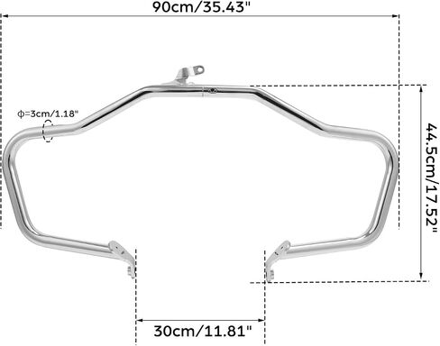 TCMT Gloss Black Engine Guard Crash Bar Fit For BMW R18 Classic 2021-2025 R18 B 2022-2025 in Saudi Arabia