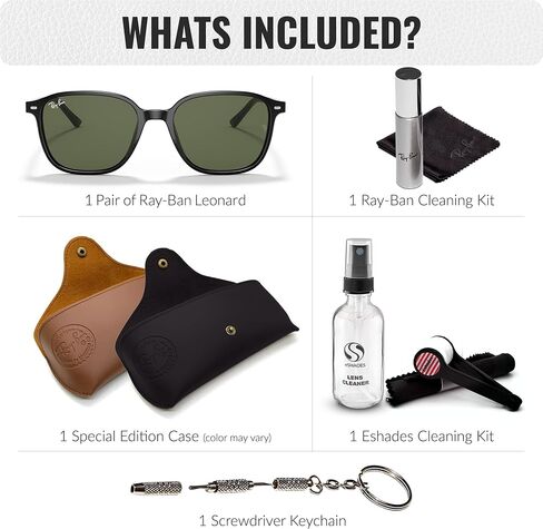 نظارات شمسية Ray-Ban RB2193 LEONARD مربعة الشكل للرجال والنساء مع مجموعة نظارات RAYBAN الرسمية in Saudi Arabia