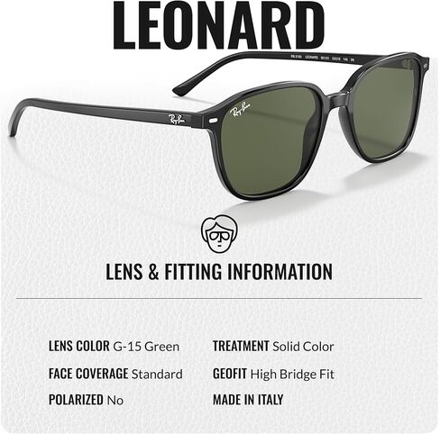 نظارات شمسية Ray-Ban RB2193 LEONARD مربعة الشكل للرجال والنساء مع مجموعة نظارات RAYBAN الرسمية in Saudi Arabia