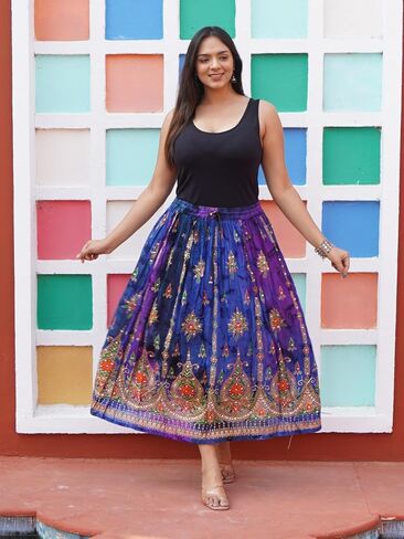تنورة طويلة بوهيمية طويلة للنساء - فستان غجري هيبي بوهو شيك (قطعة واحدة) in Kuwait