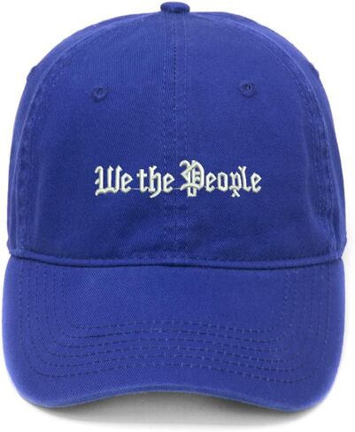 We The People Embroidered Mens Baseball Cap Cotton Washed Baseball Hat in Saudi Arabia