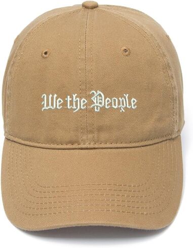We The People Embroidered Mens Baseball Cap Cotton Washed Baseball Hat in Saudi Arabia