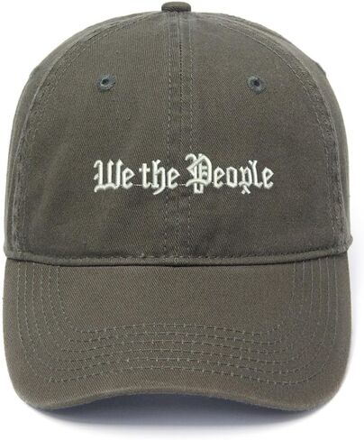 We The People Embroidered Mens Baseball Cap Cotton Washed Baseball Hat in Saudi Arabia