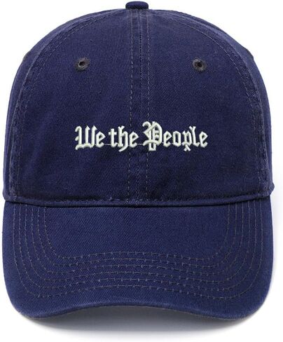 We The People Embroidered Mens Baseball Cap Cotton Washed Baseball Hat in Saudi Arabia