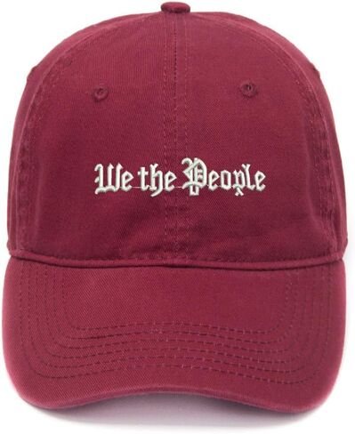 We The People Embroidered Mens Baseball Cap Cotton Washed Baseball Hat in Saudi Arabia