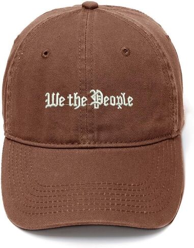 We The People Embroidered Mens Baseball Cap Cotton Washed Baseball Hat in Saudi Arabia