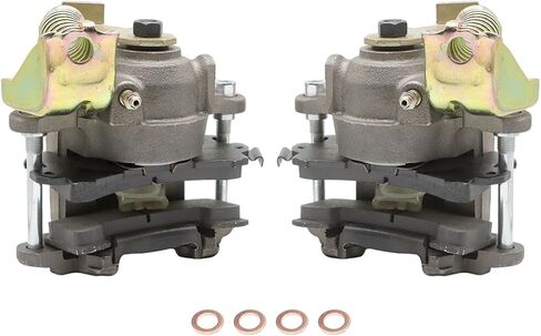 Rear Disc Brake Calipers w/Emergency Metric Conversion Compatible with 1979-1985 Eldorado & Riviera & Toronado, 1980-1985 Seville, GM 10/12 Bolt Pair Brake Caliper Set 184138 184139 in Saudi Arabia