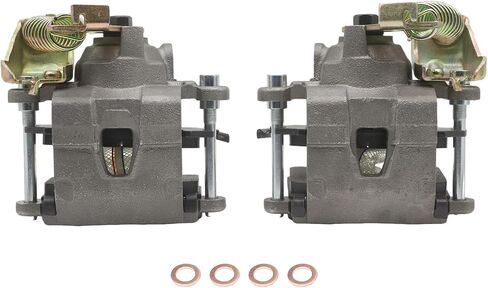 Rear Disc Brake Calipers w/Emergency Metric Conversion Compatible with 1979-1985 Eldorado & Riviera & Toronado, 1980-1985 Seville, GM 10/12 Bolt Pair Brake Caliper Set 184138 184139 in Saudi Arabia