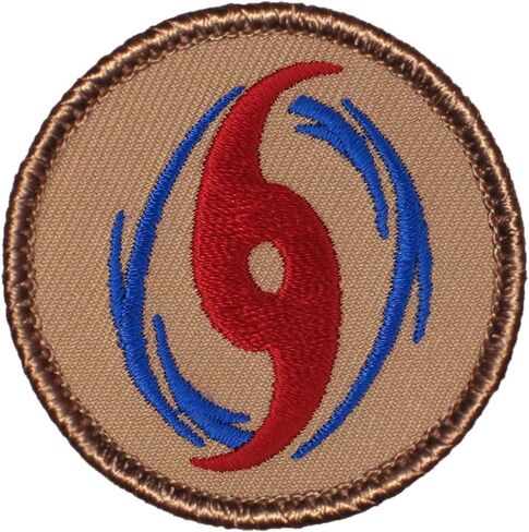 Hurricane Patrol Patch - 2" Diameter Round Embroidered Patch (Sew-on) in Saudi Arabia
