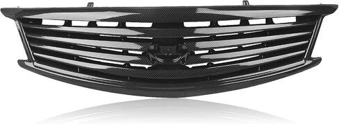 Front Grille Grill for Infiniti G37 G25 2010-2013 Q40 4 Door Sedan Black Carbon Fiber Look in Saudi Arabia