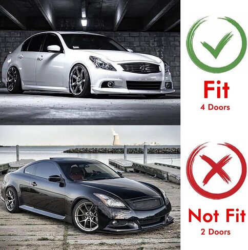 Front Grille Grill for Infiniti G37 G25 2010-2013 Q40 4 Door Sedan Black Carbon Fiber Look in Saudi Arabia